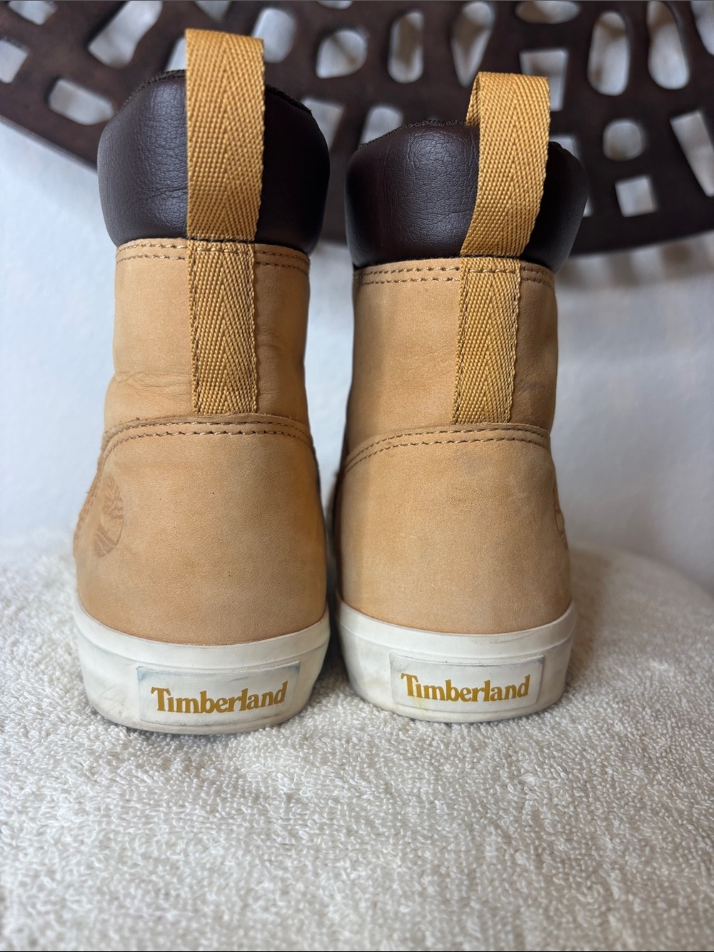 🤎 Timberland Skyla Bay 6-Inch Boots Women’s 7 Wheat Nubuck Lace Up A2C3S 🤎 - Picture 4 of 13
